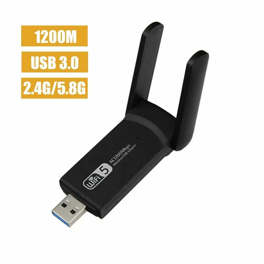HomeNet Boost™ – AC1200 Dual-Band High-Speed USB 3.0 WiFi Adapter with Long-Range Antennas
