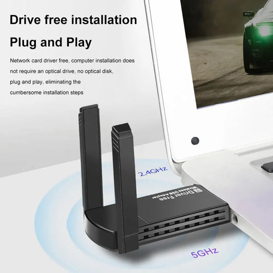 HomeNet Boost™ – AC1200 Dual-Band High-Speed USB 3.0 WiFi Adapter with Long-Range Antennas