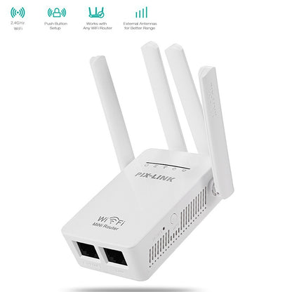 HomeNet Boost Wi-Fi Signal Extender – Powerful Long-Range Internet Booster